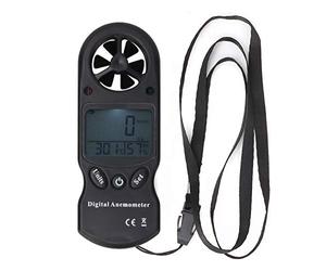 Taidda TL-300 Mini Anémomètre Numérique Portable Hygromètre Thermomètre pour Kite Surf Parapente Vitesse du Vent Mesure de la Température et de l'humidité