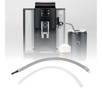 Taidda Tube à Lait, Remplacement de Tuyau à Lait en Acier Inoxydable pour Machine à café WE8 E6 D6 Z8 Z6, avec Boîtier Opaque pour la Protection de la Fraîcheur (1Adaptateur)