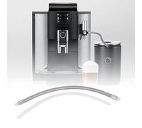 Taidda Tube à Lait, Remplacement de Tuyau à Lait en Acier Inoxydable pour Machine à café WE8 E6 D6 Z8 Z6, avec Boîtier Opaque pour la Protection de la Fraîcheur (3Adaptateur)