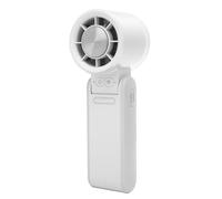 Taidda Ventilateur Portable à Main, Batterie Rechargeable 4000 MAh, 4 Vitesses, Refroidissement par Semi-conducteurs, Mini Ventilateur Personnel Silencieux avec Cordon (WHITE)