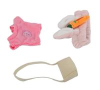 Taidda Vêtements en Peluche de Canard de Dessin animé, Ensemble Lavable pour Enfants, Deux Styles Différents, Tenues Mignonnes Incluses, Ensemble de 3 Pièces (Style F)