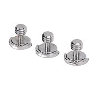 Taidda Vis de Caméra Filetage à Forte stabilité Vis de Montage de Plaque à Dégagement Rapide pour Support D'équipement Photographique 3/8 Pouces en Cuivre Support de Télévision 3 Pièces