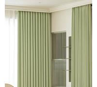 Taidianolp Rideau Occultant de séparation de pièce, Thermiques Isolant Anti Froid et Réduction du Bruit, Salon Chambre, Largeur 180 x Hauteur 260 cm (Pack of 2), Winter Green, Blackout Curtains