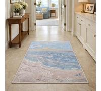 Taidianolp Tapis Salon Décoration,Bleu Moderne, Beige, Jaune, 60 x 90 cm,Tapis Décoratif Table de Chevet Chambre à Coucher,