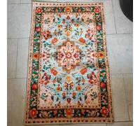 Taidianolp Tapis Salon Décoration,Bleu, Rouge, Jaune, Orange, Marron, Motif Floral Contemporain, Vert Multicolore, 200 x 300 cm,Grand Tapis pour Décoratif Salle de séjour Chambre,