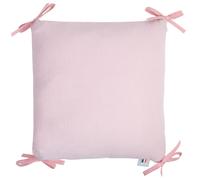 Taie coussin modulable liens gaze coton