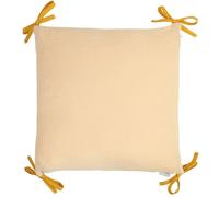 Taie coussin modulable liens gaze coton