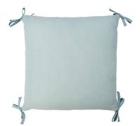 Taie de coussin modulable avec liens à nouer en gaze de coton vert TU