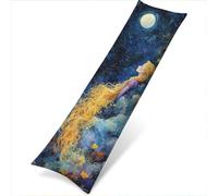 Taie de Traversin 120 cm Bleu Marine Taie Oreiller 40x120 Taies D'oreillers Double Face Impression traversins, Velour Protege Oreiller, Latéral Long Coussin Grossesse, Housse de Coussin Femme w-12085
