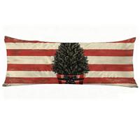 Taie de Traversin 120 cm Rouge Taie Oreiller 40 x 120 cm Taies D'oreillers Bande Impression Recto Verso Protege Oreiller, Améliorer Sommeil Qualité Long Coussin Grossesse pour Lit Canapé J0-109