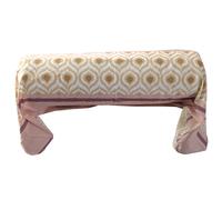 Taie de traversin 140x43 cm 100% coton INOUK rose/beige