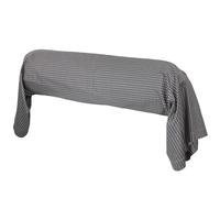 Taie de traversin 140x43 cm satin de coton ENZO noir