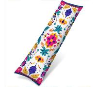 Taie de Traversin 145 cm Blanc Taie Oreiller 40x145 Taies D'oreillers Doux Resistant Velour Protege Oreiller, Améliorer Sommeil Qualité Latéral Long Coussin Grossesse, Housse de Coussin Jaune w-12079