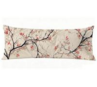 Taie de Traversin 145 cm Moderne Taie Oreiller 40 x 145 cm Taies D'oreillers Simple Impression Recto Verso Protege Oreiller, Améliorer Sommeil Qualité Long Coussin Grossesse pour Lit Canapé J0-98