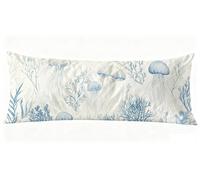 Taie de Traversin 180 cm Couleur Claire Taie Oreiller 50 x 180 cm Taies D'oreillers Méduse Impression Recto Verso Protege Oreiller, Améliorer Sommeil Qualité Latéral Long Coussin Grossesse J0-1412