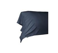 DALIA - Taie de Traversin 185x85cm 100 % Viscose de Bambou Bleu nuit -
