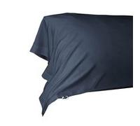 DALIA - Taie de Traversin 185x85cm 100 % Viscose de Bambou Bleu nuit -