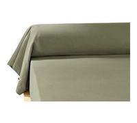 AltoBuy Hedda - Taie de Traversin 43x185cm Flanelle de Coton Coloris Romarin