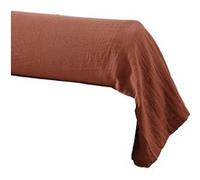 AltoBuy OUREA - Taie de Traversin 43x185cm Gaze de Coton Terracotta