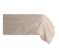 Taie de traversin 43x190 cm Percale de Coton MANOIR Beige Lin