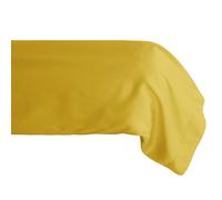 Taie de traversin 43x190 cm percale de coton MANOIR jaune Moutarde