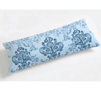 Taie de Traversin 90 cm Bleu Housse de Traversin 90x30cm Mandala, Luxe Grande Taies d'oreiller Velours de Corps Orthopédique Maternité, Douce, Confort et Respirante, pour Déco Salon Canapé K8-927