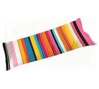 Taie de Traversin 90 cm Coloré, Housse Traversin 90x30cm Bande, Qualité Taies d'oreiller Velours avec Fermeture Éclair, Ultra Douce, Confort et Respirante, Avable en Machine, sans Déformation S3-1421