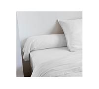 Taie de traversin coton lavé - Blanc 140 cm - CELESTE