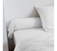 Taie de traversin Coton lavé - SOMEO Blanc 140 cm
