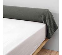 Taie de traversin Double Gaze de Coton Marron 160 cm