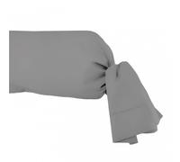 Soleil d'ocre, Percale Taie de traversin, Coton, Gris, 85x185 cm