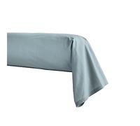 Taie de traversin en Percale de Coton, Première, Bleu Glacier, 43x230 cm, Essix