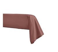 Taie de traversin en Percale de Coton, Première, Bois de Rose, 43x230 cm, Essix