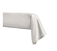 Taie de traversin en Percale de Coton, Première, Gris Perle, 43x230 cm, Essix