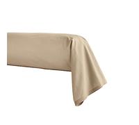 Taie de traversin en Percale de Coton, Première, Lin, 43x230 cm, Essix, Beige
