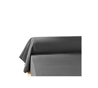 Taie de traversin Flanelle Anthracite 140/160 cm