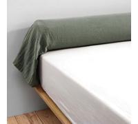 Taie de traversin Gaïa de L’Effet Papillon - Taie traversin 85x185cm en 100% Double Gaze de Coton [Certification BSCI & Label Detox to Zero] (Vert Romarin)