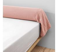 Taie de traversin Gaze de Coton Rose pêche 85x185 cm