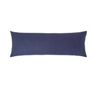 HOMESCAPES Taie de traversin 140 cm en 100% Coton égyptien 200 Fils, Taie d’Oreiller 50x140 cm Coloris Bleu Marine