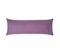 Taie de Traversin - HOMESCAPES - 50 x 140 cm - Coton égyptien - Uni - Violet