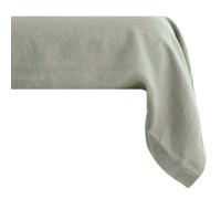 Taie de traversin PALACE pur coton lavé 195x43 cm uni vert laurier