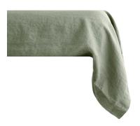 Taie de traversin PALACE pur coton lavé 195x43 cm uni vert sauge