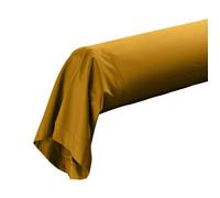 Douceur d'Intérieur Taie de traversin Percaline 85 x 185 cm Percale de coton Curry