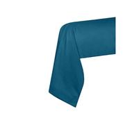 STOF - Taie de traversin -Taille 45x185 cm - 100% Coton certifié Oeko-Tex - Excellente qualité - Couleur Pétrole -Modèle Eden - Linge de Lit pour Maison - Doux et Confortable - Unisexe - Mixte