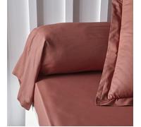 TODAY Taie de traversin Essential - 45 x 185 cm - 100% Coton uni - Terracotta