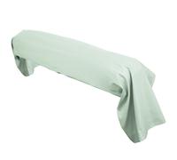 Taie de traversin uni 185X43 cm 100% coton ALTO vert fleur d'amandier