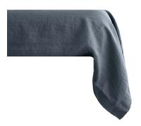 Taie de traversin uni 195X43 cm 100% lin lavé SONATE gris Granit