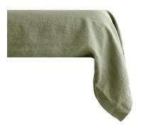 Taie de traversin uni 195X43 cm 100% lin lavé SONATE vert Sauge