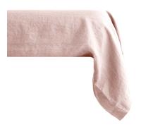Taie de traversin uni 2 places 195X43 cm 100% lin lavé SONATE Rose