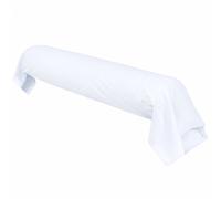Taie de traversin uni 200x43 cm percale PRIMO Blanc